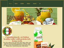 Tablet Screenshot of cannabissimocoffee.com